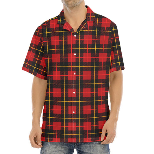 Clan Macqueen Tartan Pattern Print Aloha Shirt