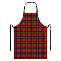 Clan Macqueen Tartan Pattern Print Bib Apron With Pocket