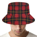 Clan Macqueen Tartan Pattern Print Bucket Hat