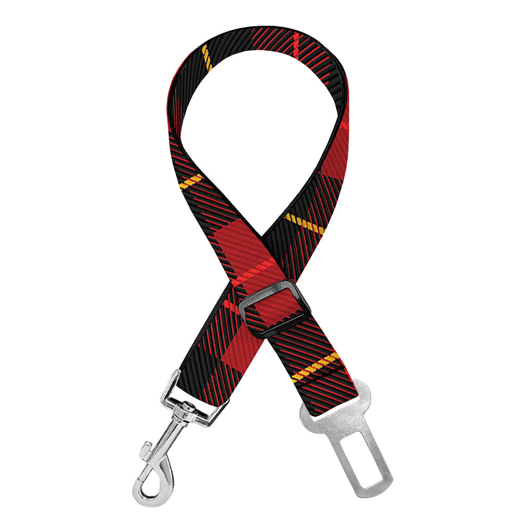 Clan Macqueen Tartan Pattern Print Dog Seat Belt
