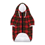 Clan Macqueen Tartan Pattern Print Dog Zip Up Hoodie