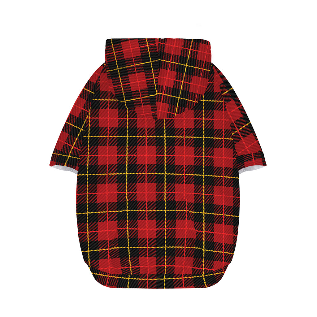 Clan Macqueen Tartan Pattern Print Dog Zip Up Hoodie