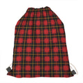 Clan Macqueen Tartan Pattern Print Drawstring Bag