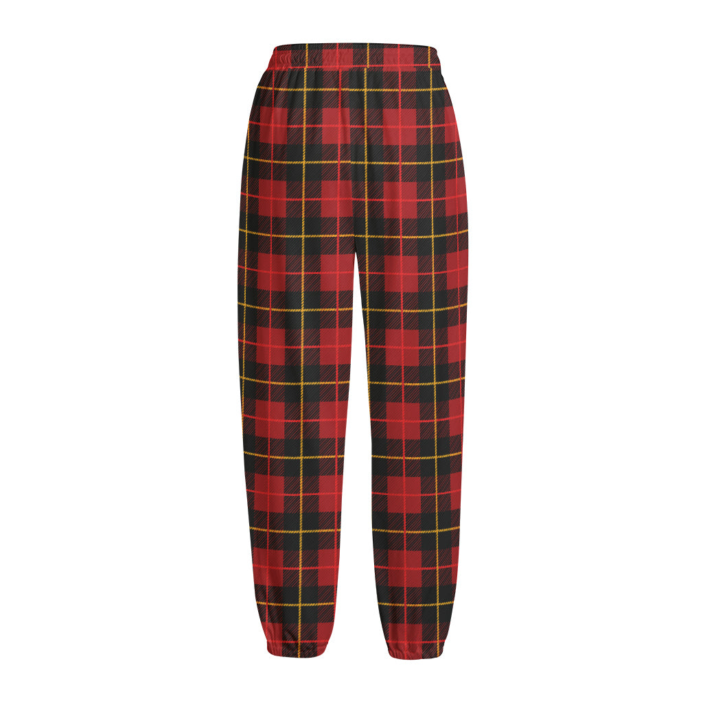 Clan Macqueen Tartan Pattern Print Fleece Lined Knit Pants