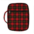 Clan Macqueen Tartan Pattern Print Front Pocket Bible Bag