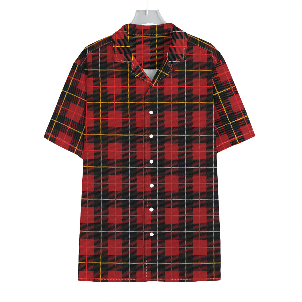 Clan Macqueen Tartan Pattern Print Hawaiian Shirt