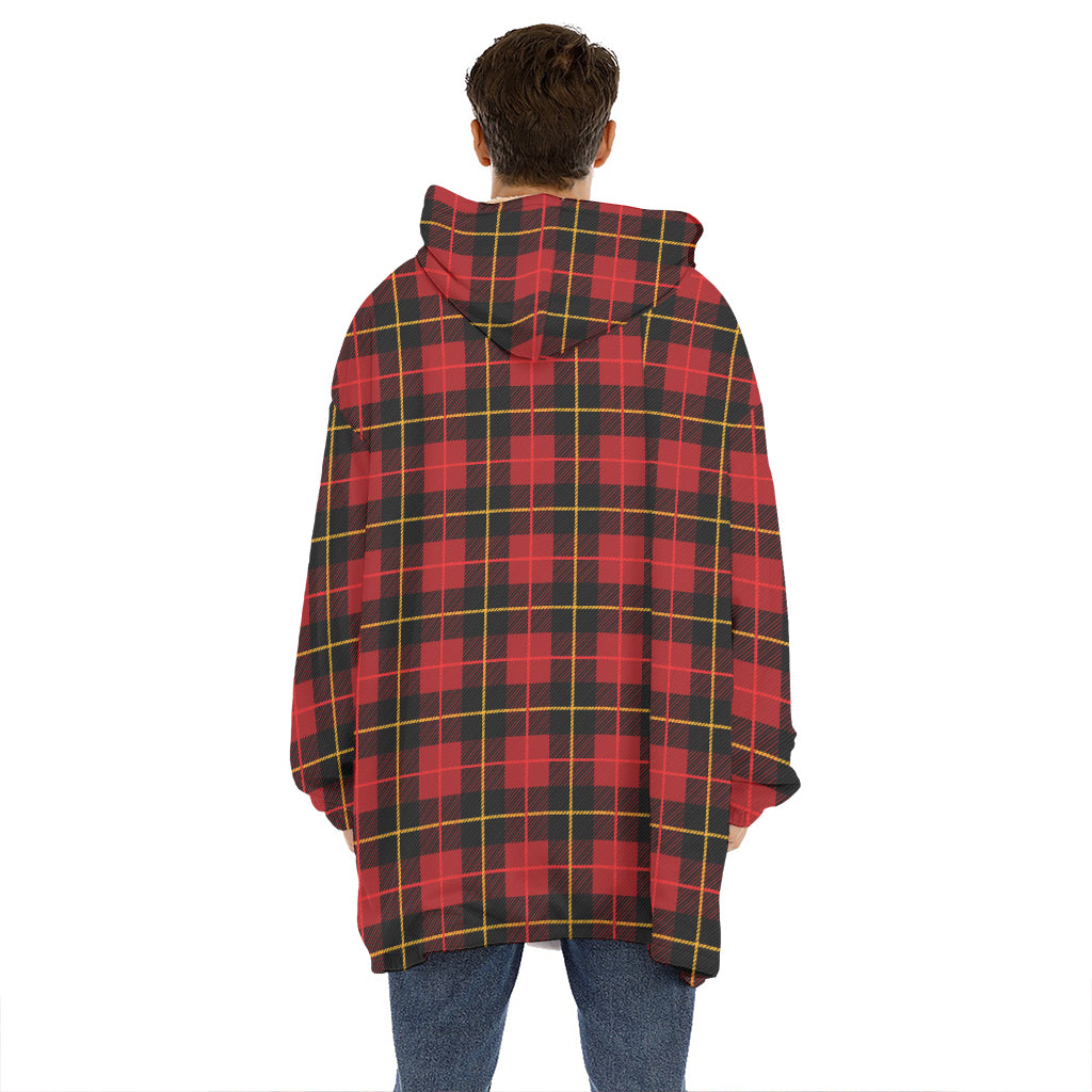 Clan Macqueen Tartan Pattern Print Hoodie Blanket