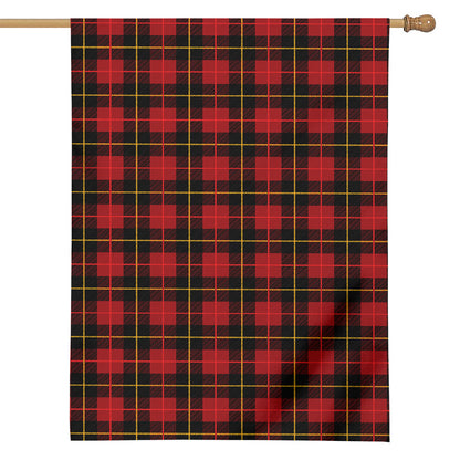 Clan Macqueen Tartan Pattern Print House Flag
