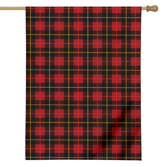 Clan Macqueen Tartan Pattern Print House Flag