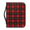 Clan Macqueen Tartan Pattern Print Leather Bible Cover