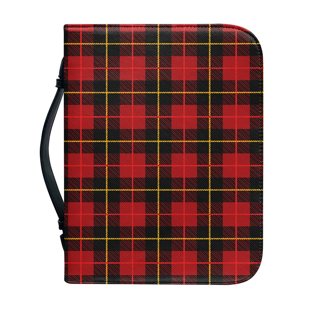 Clan Macqueen Tartan Pattern Print Leather Bible Cover