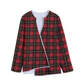 Clan Macqueen Tartan Pattern Print Long Sleeve Short Coat