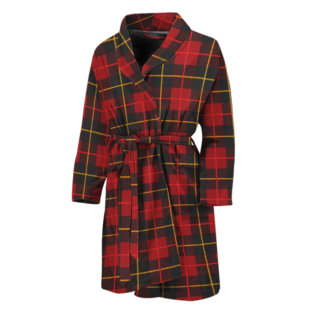 Clan Macqueen Tartan Pattern Print Men's Bathrobe