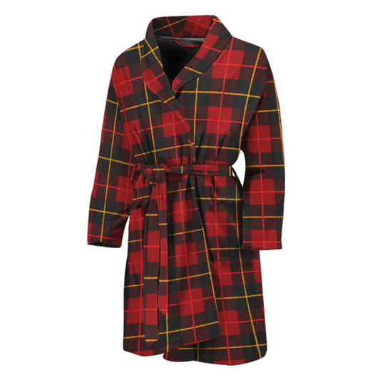 Clan Macqueen Tartan Pattern Print Men's Bathrobe