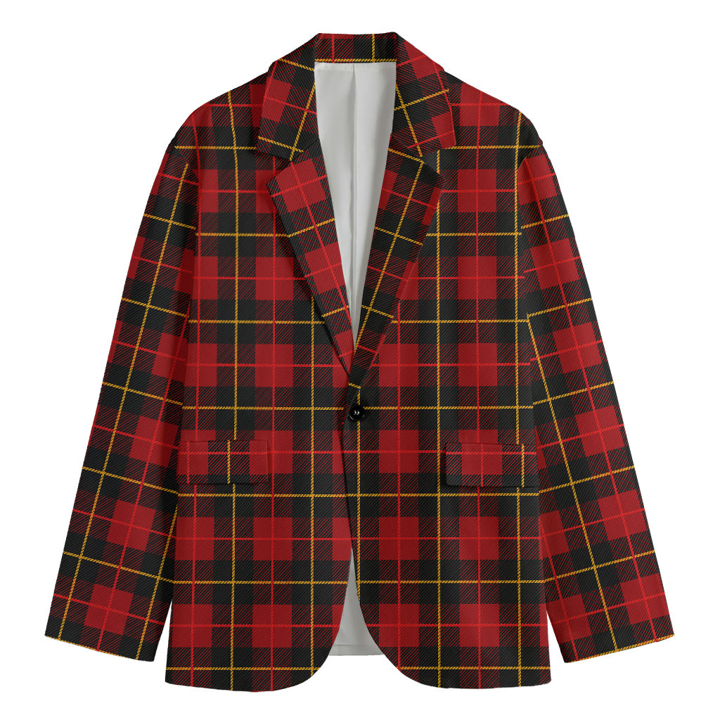 Clan Macqueen Tartan Pattern Print Men's Blazer