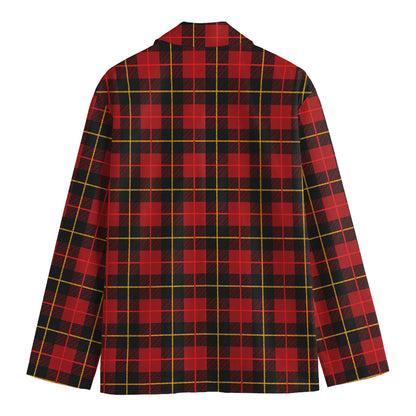 Clan Macqueen Tartan Pattern Print Men's Blazer
