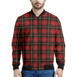 Clan Macqueen Tartan Pattern Print Men's Bomber Jacket
