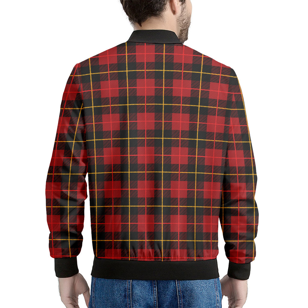 Clan Macqueen Tartan Pattern Print Men's Bomber Jacket
