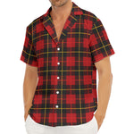 Clan Macqueen Tartan Pattern Print Men's Deep V-Neck Shirt