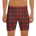 Clan Macqueen Tartan Pattern Print Men's Long Boxer Briefs
