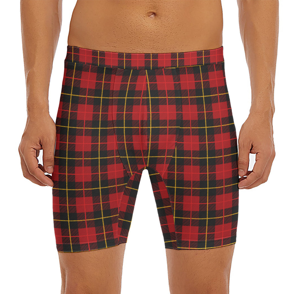 Clan Macqueen Tartan Pattern Print Men's Long Boxer Briefs