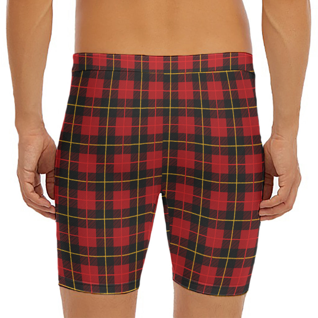 Clan Macqueen Tartan Pattern Print Men's Long Boxer Briefs