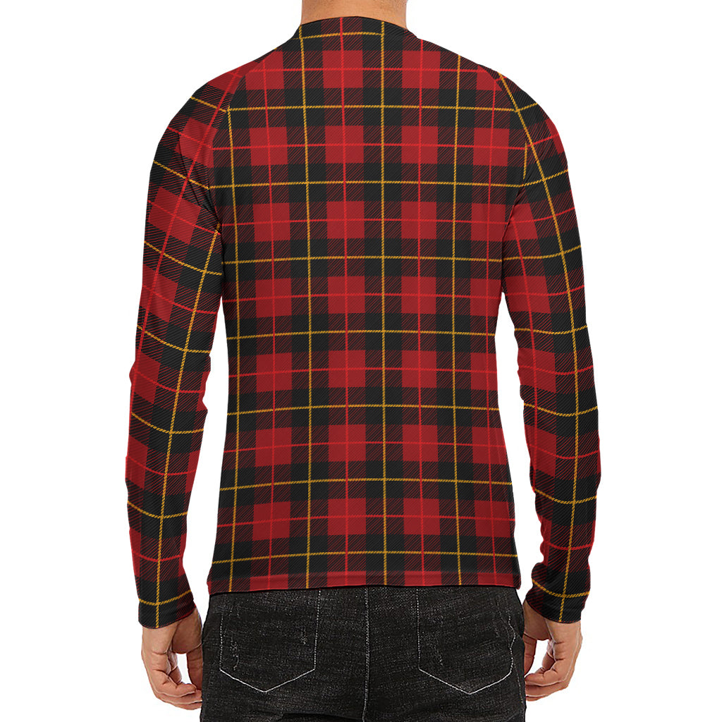 Clan Macqueen Tartan Pattern Print Men's Long Sleeve Rash Guard