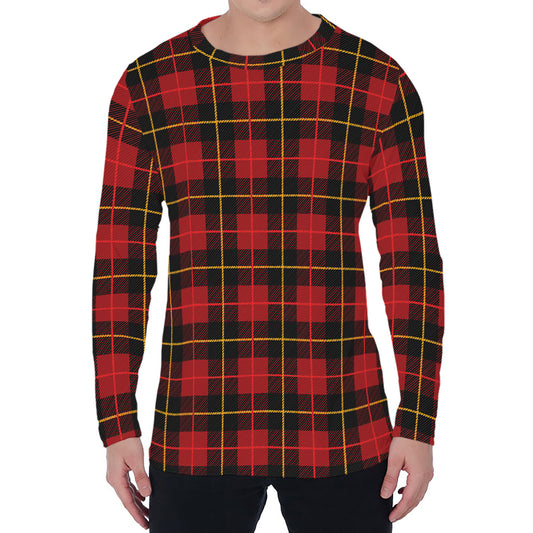 Clan Macqueen Tartan Pattern Print Men's Long Sleeve T-Shirt
