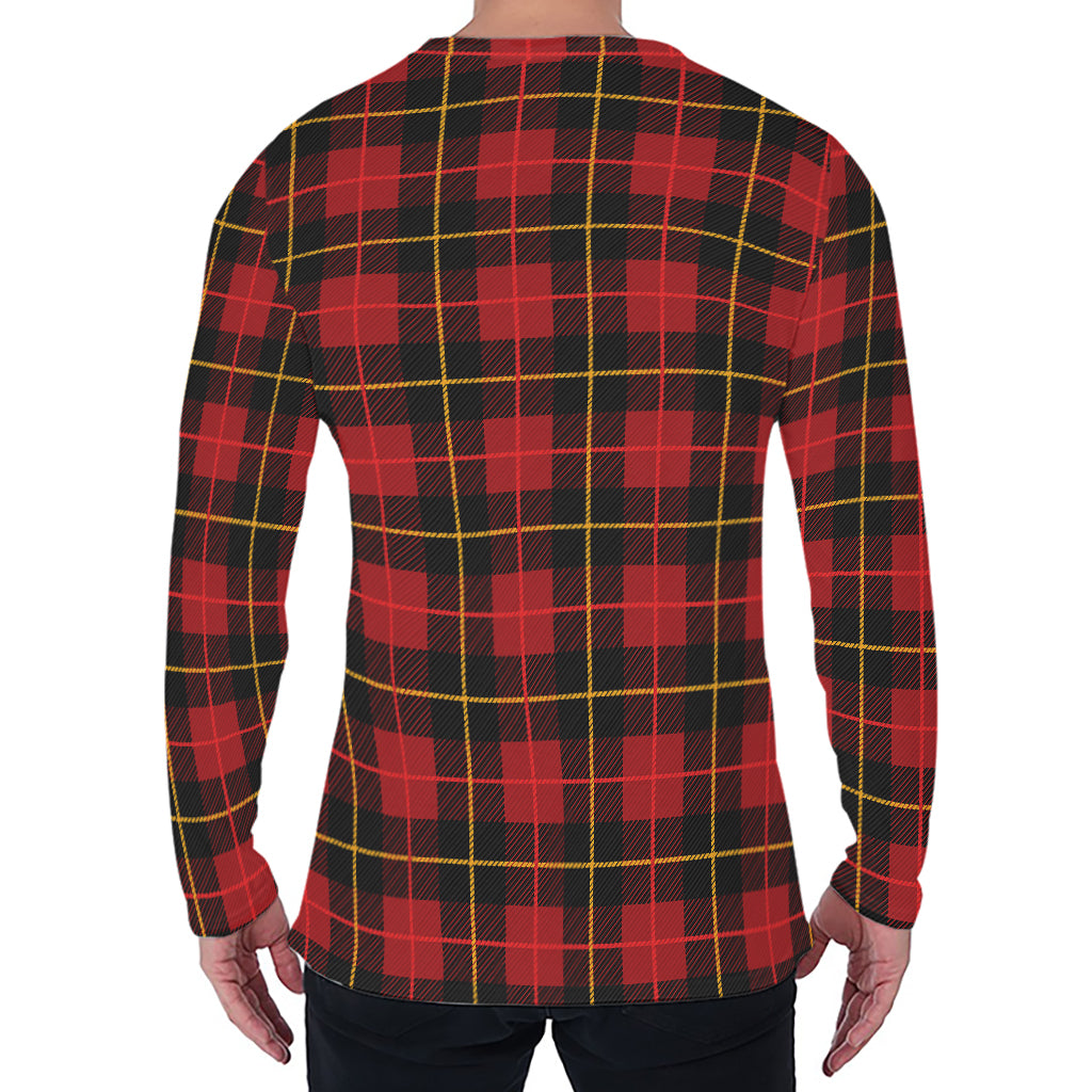 Clan Macqueen Tartan Pattern Print Men's Long Sleeve T-Shirt