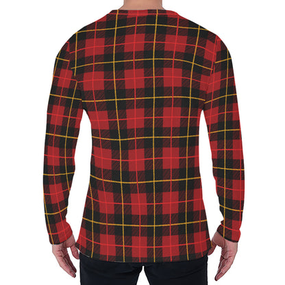 Clan Macqueen Tartan Pattern Print Men's Long Sleeve T-Shirt