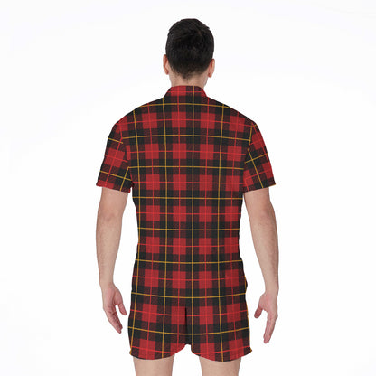 Clan Macqueen Tartan Pattern Print Men's Rompers