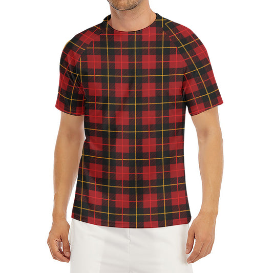 Clan Macqueen Tartan Pattern Print Men's Short Sleeve Rash Guard