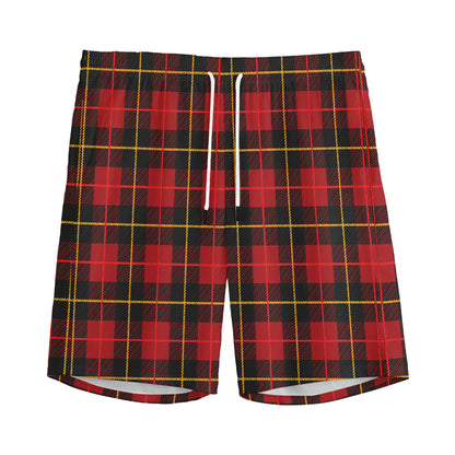 Clan Macqueen Tartan Pattern Print Men's Sports Shorts