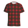 Clan Macqueen Tartan Pattern Print Men's Athletic T-Shirt