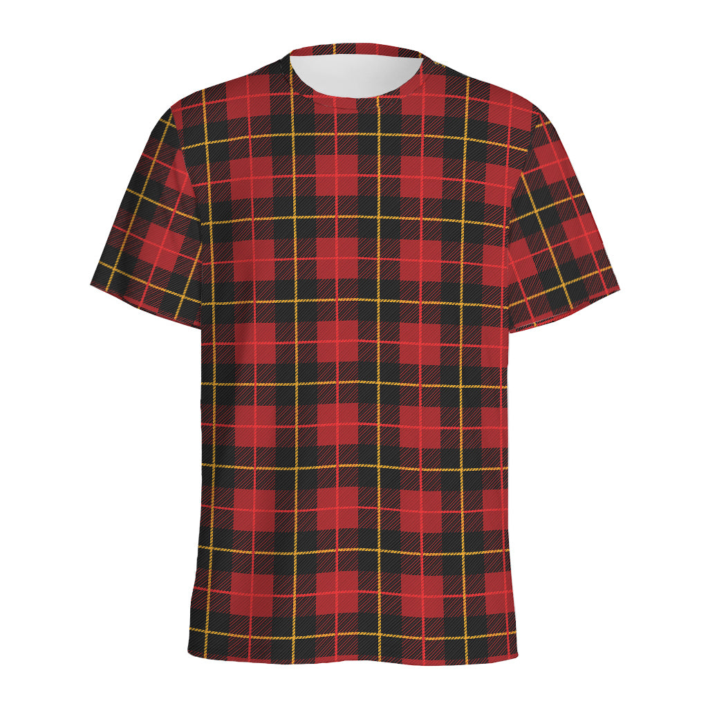 Clan Macqueen Tartan Pattern Print Men's Sports T-Shirt
