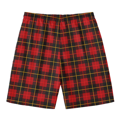 Clan Macqueen Tartan Pattern Print Men's Swim Trunks