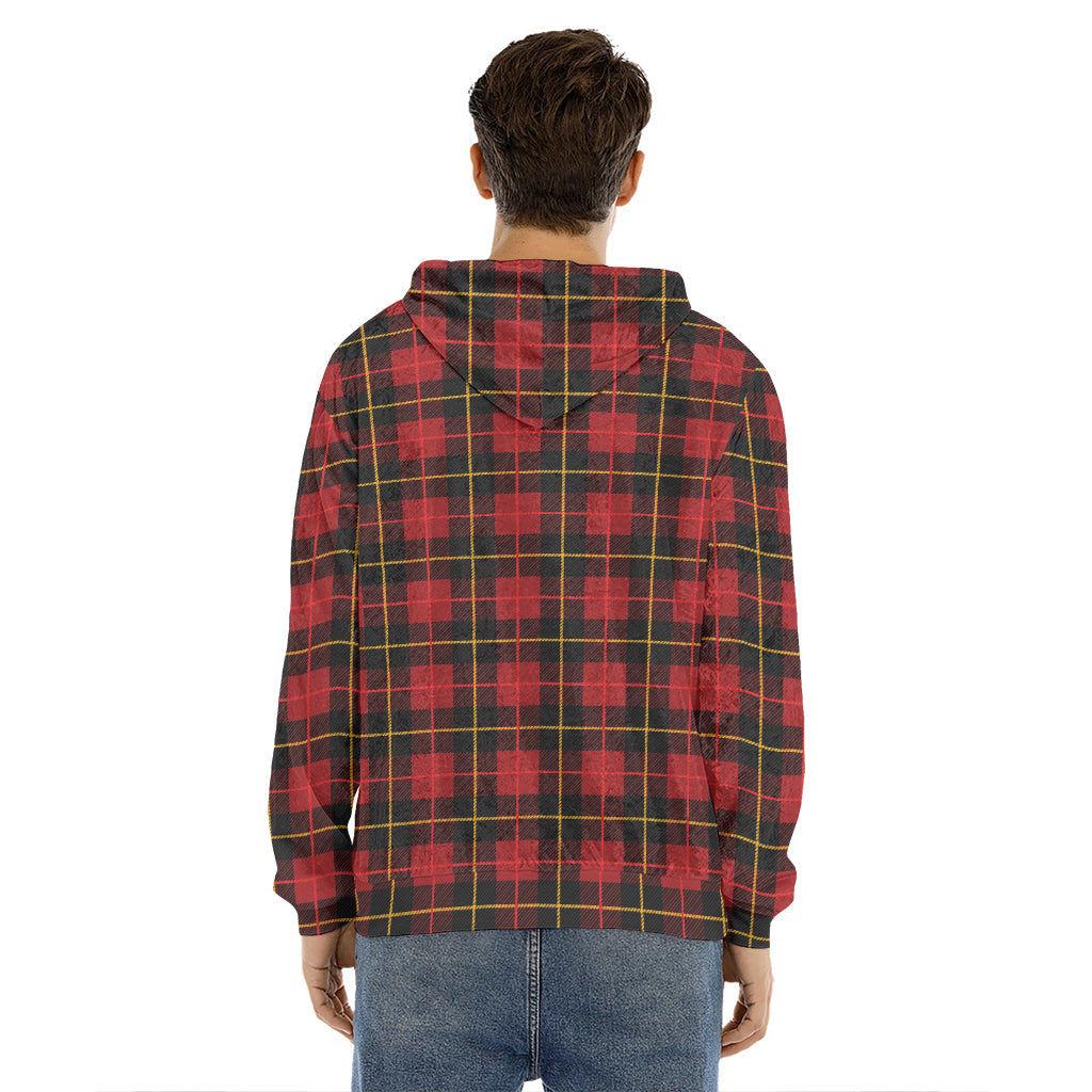 Clan Macqueen Tartan Pattern Print Men's Velvet Pullover Hoodie