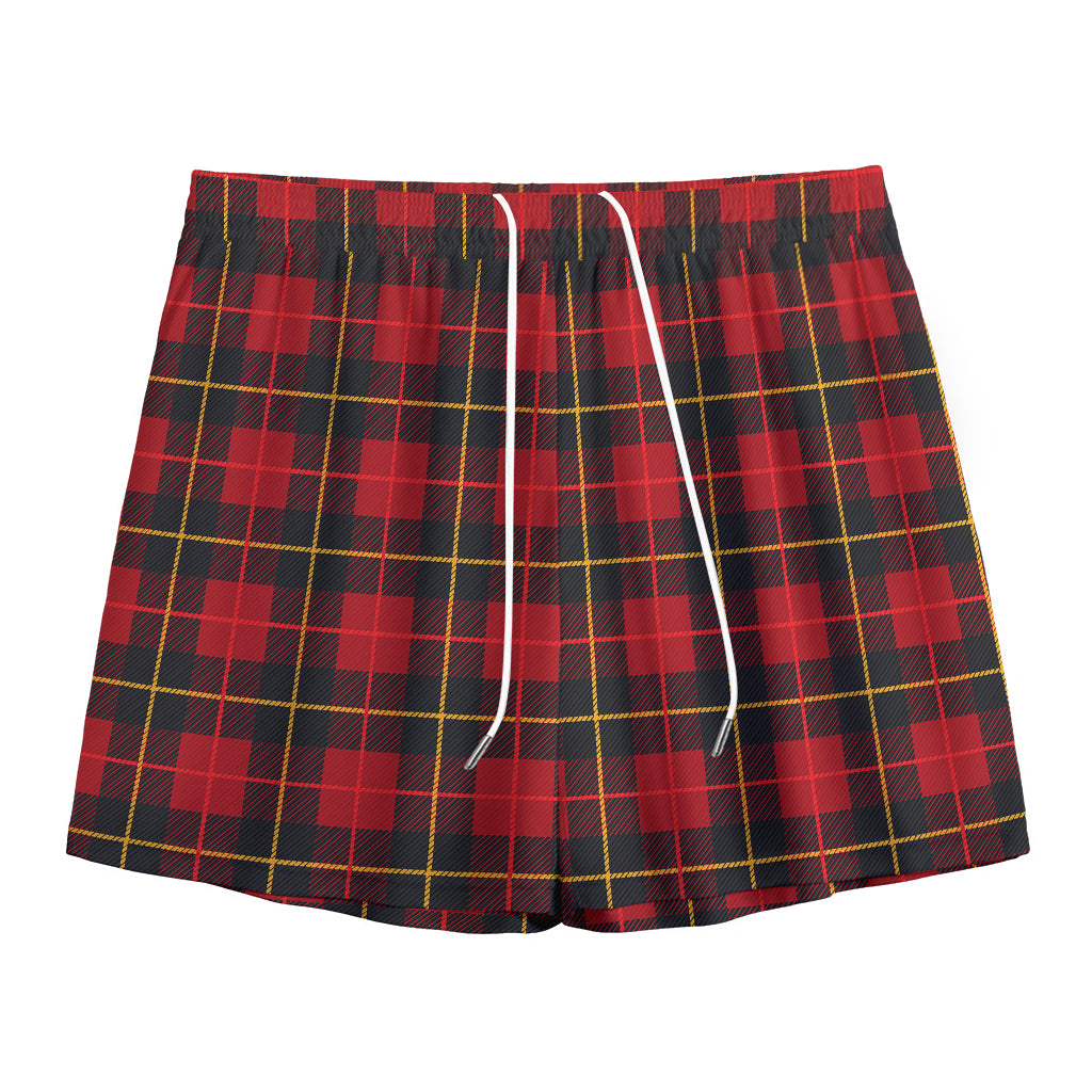 Clan Macqueen Tartan Pattern Print Mesh Shorts