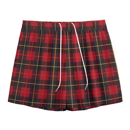 Clan Macqueen Tartan Pattern Print Mesh Shorts