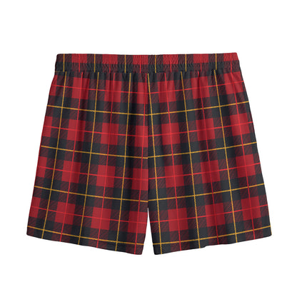 Clan Macqueen Tartan Pattern Print Mesh Shorts