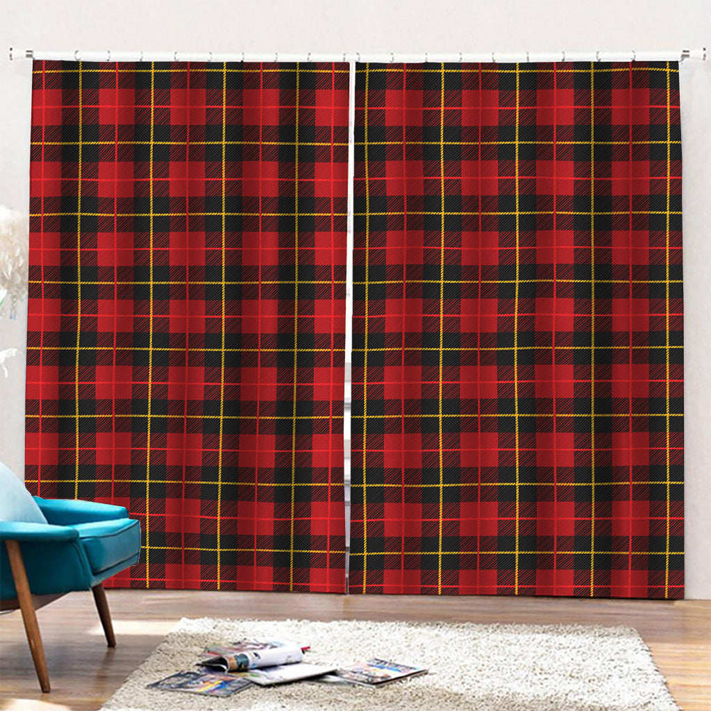 Clan Macqueen Tartan Pattern Print Pencil Pleat Curtains