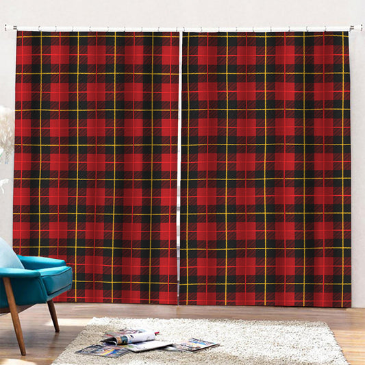 Clan Macqueen Tartan Pattern Print Pencil Pleat Curtains