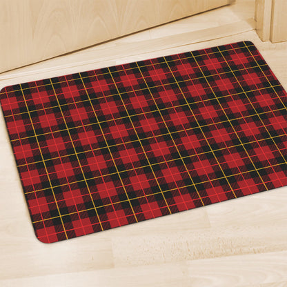 Clan Macqueen Tartan Pattern Print Polyester Doormat