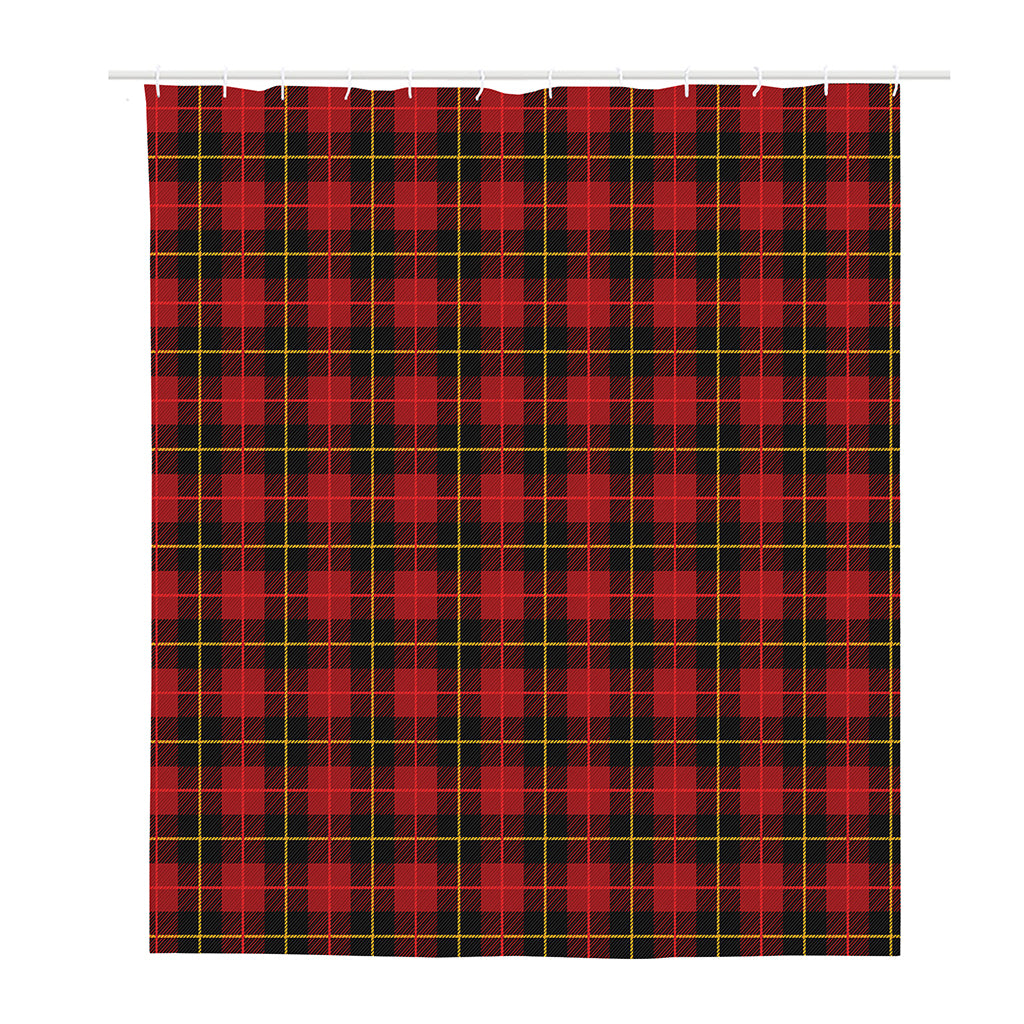 Clan Macqueen Tartan Pattern Print Polyester Shower Curtain