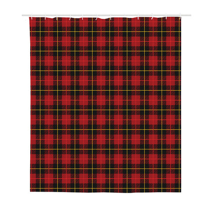 Clan Macqueen Tartan Pattern Print Polyester Shower Curtain