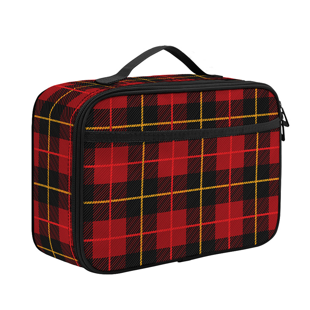 Clan Macqueen Tartan Pattern Print Portable Lunch Bag