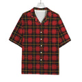 Clan Macqueen Tartan Pattern Print Rayon Hawaiian Shirt