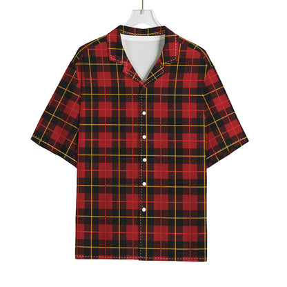 Clan Macqueen Tartan Pattern Print Rayon Hawaiian Shirt