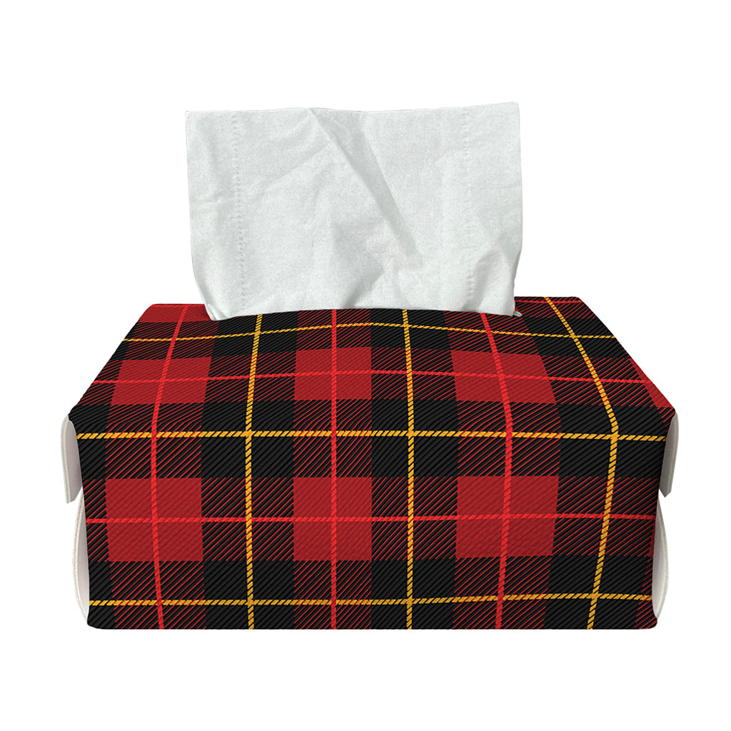 Clan Macqueen Tartan Pattern Print Rectangle Tissue Box Cover