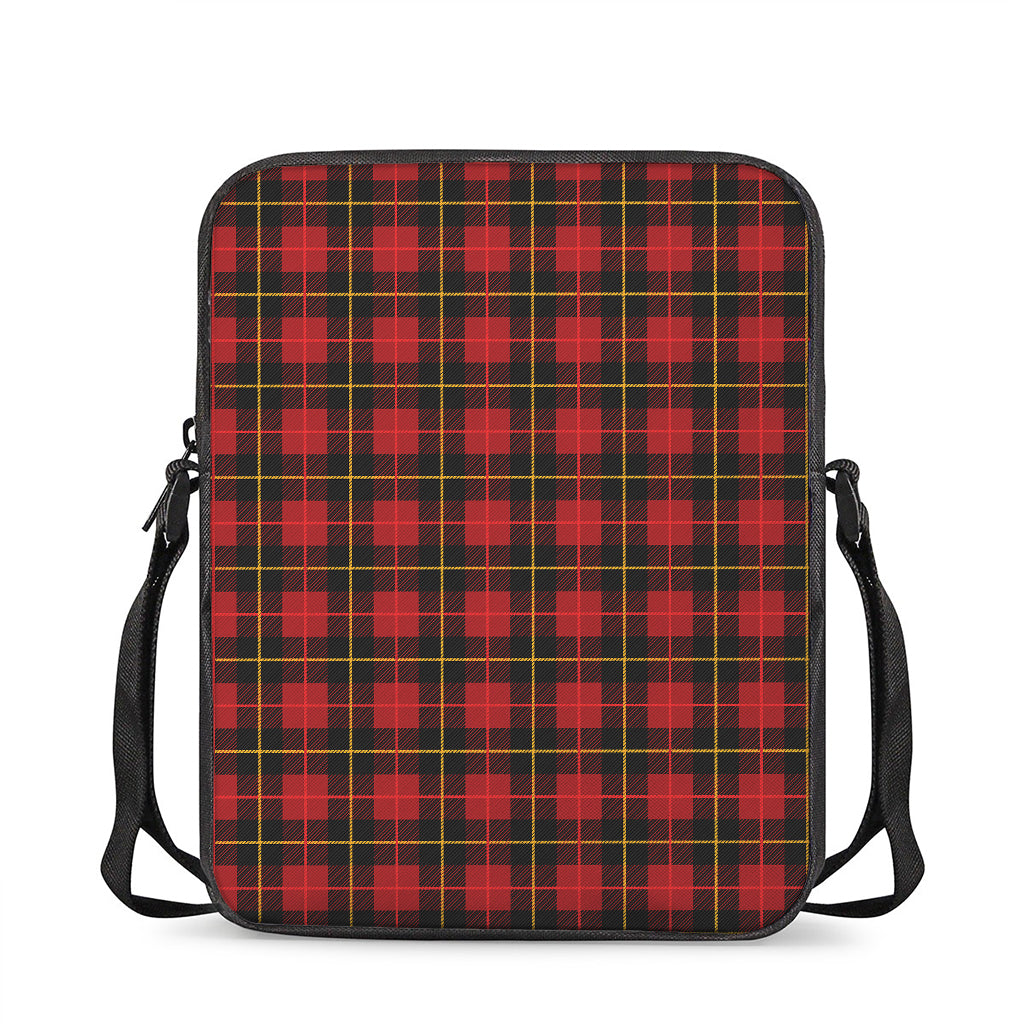 Clan Macqueen Tartan Pattern Print Rectangular Crossbody Bag